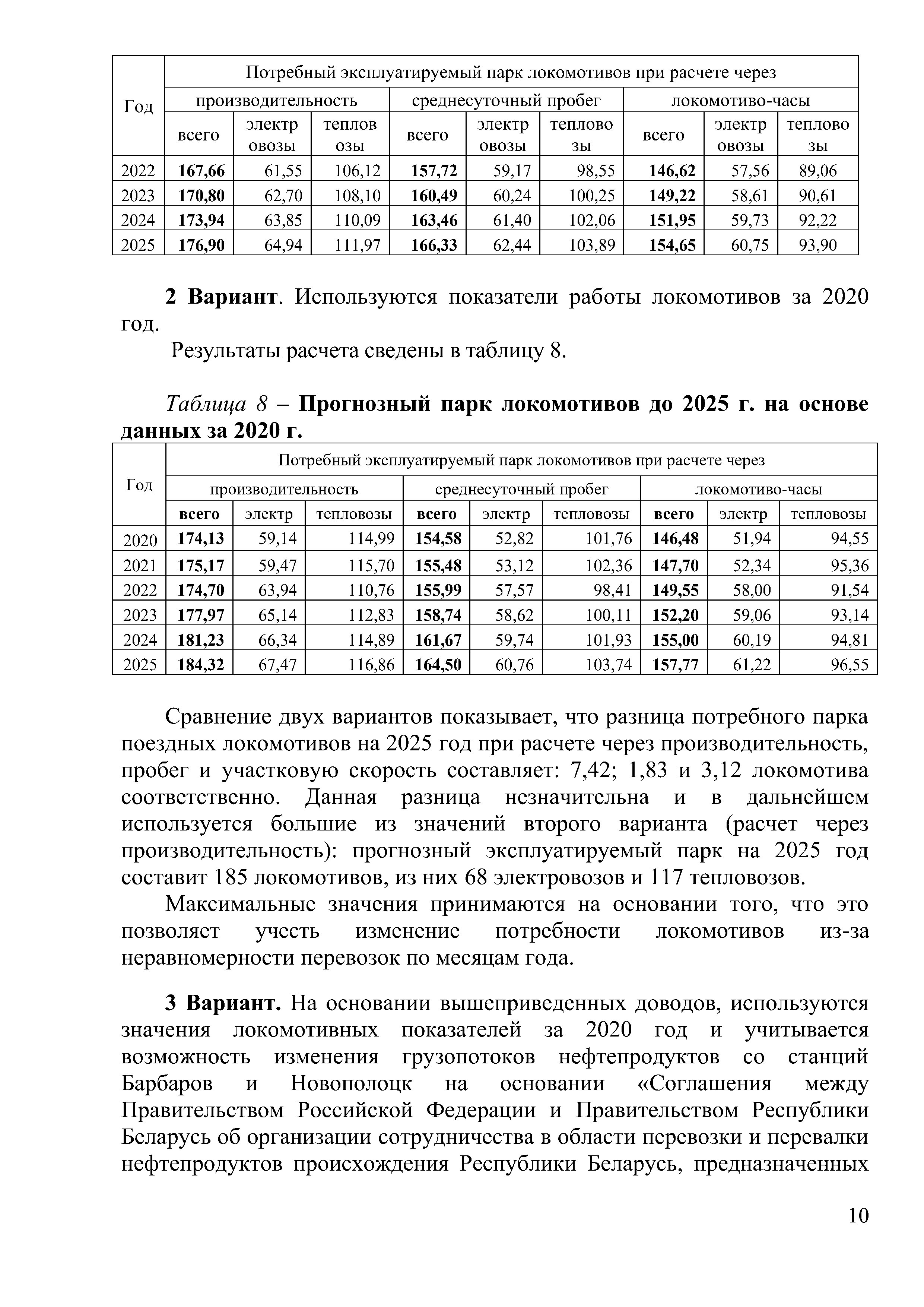 Доклад на тему "Программа обновление парка тягового подвижного состава в период 2021-2025гг." (Страница 10)